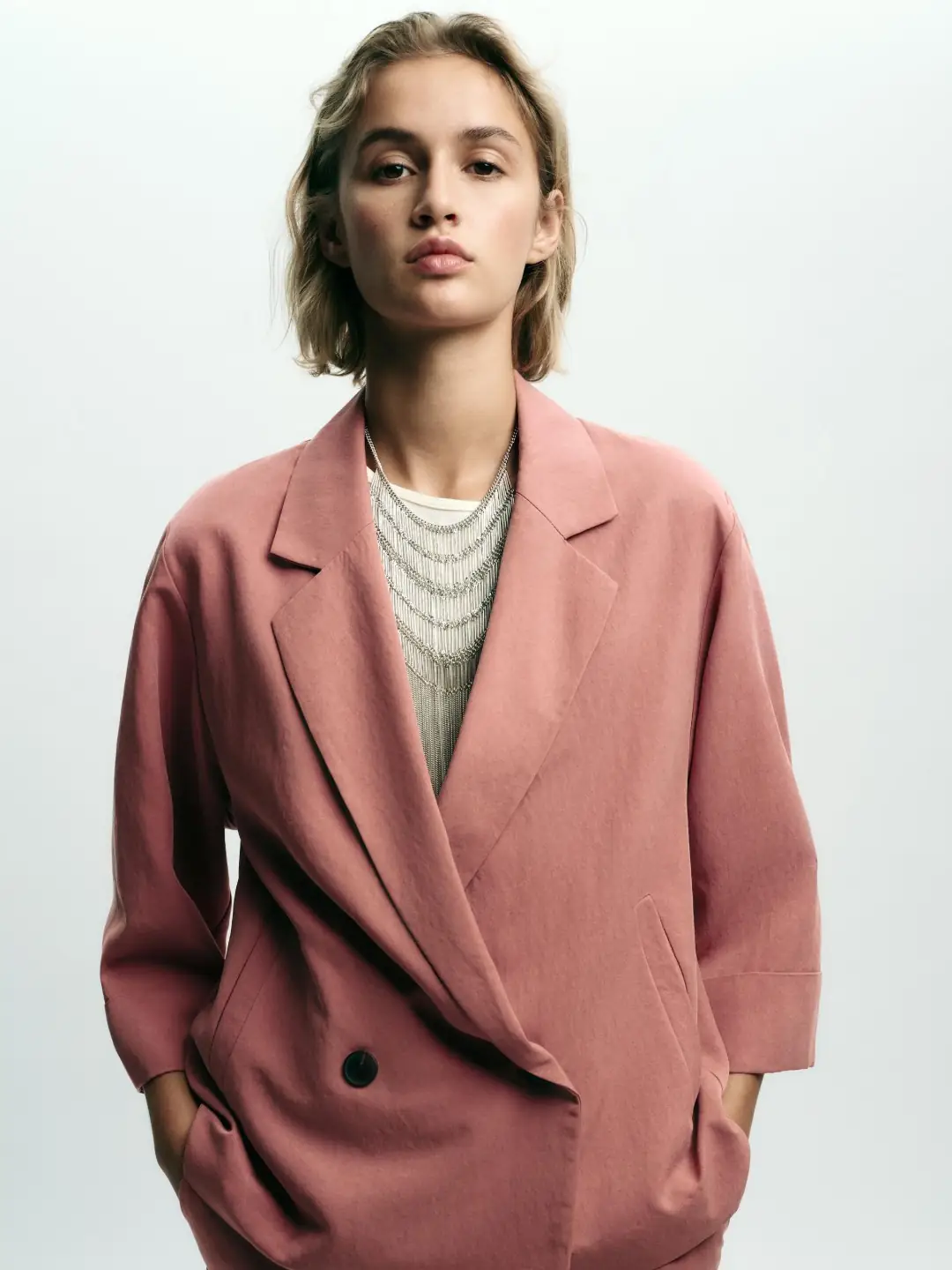 Timeless Elegance: Double-Breasted Blazer